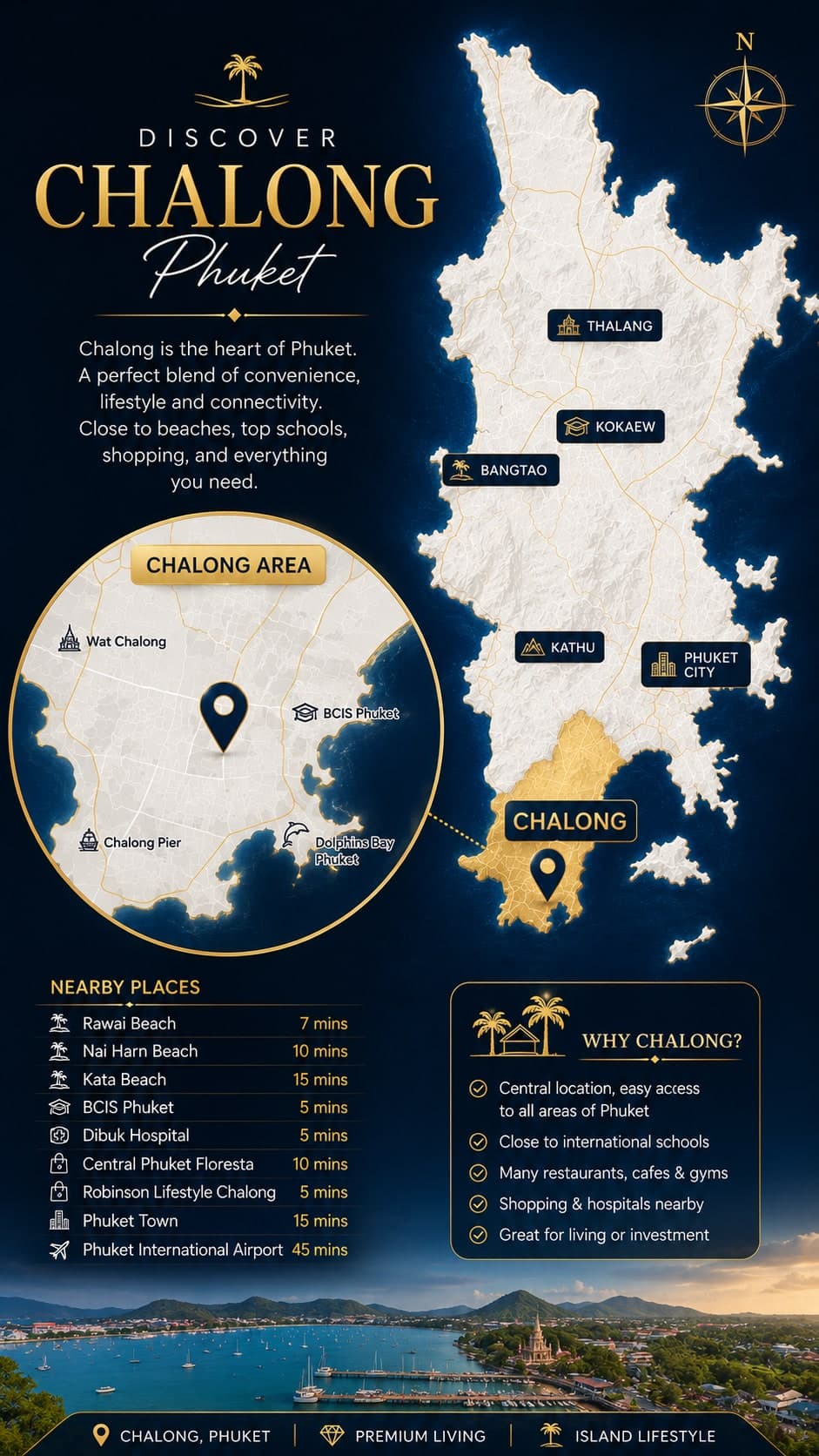 Chalong, Phuket — Hillside views & island gateway