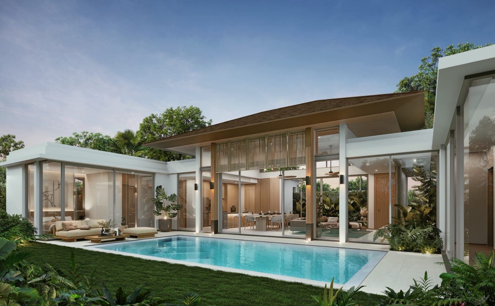 Monstera Pool Villa – Exclusive 3-Bedroom Villa near UWC & Thanyapura