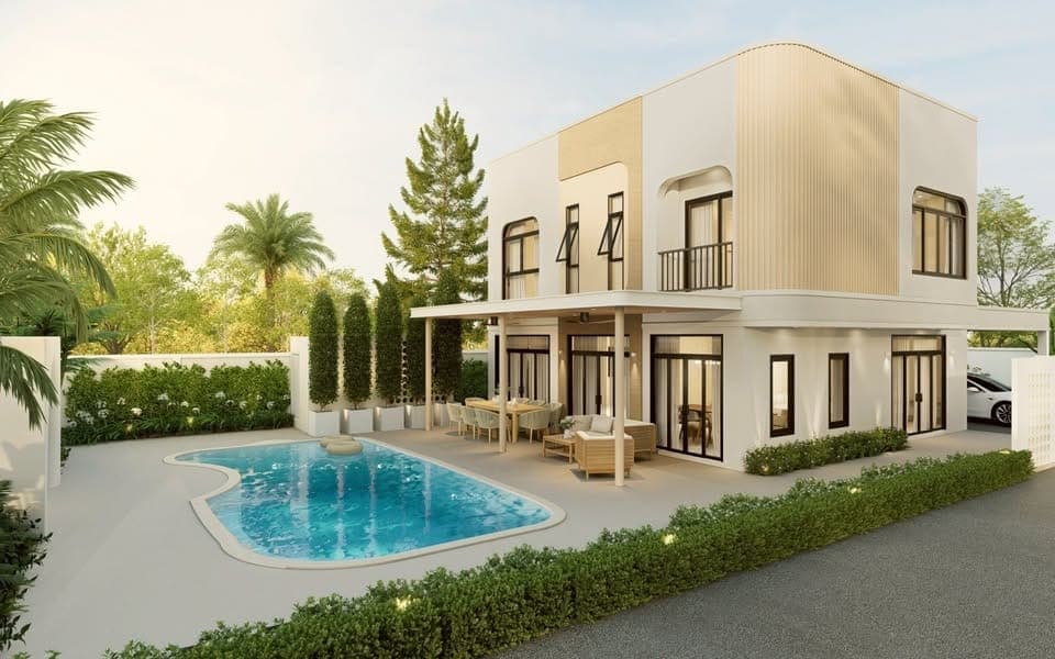 Brand-New Private Pool Villa with Expansive Lawn at The Place Thalang, near Bang Tao